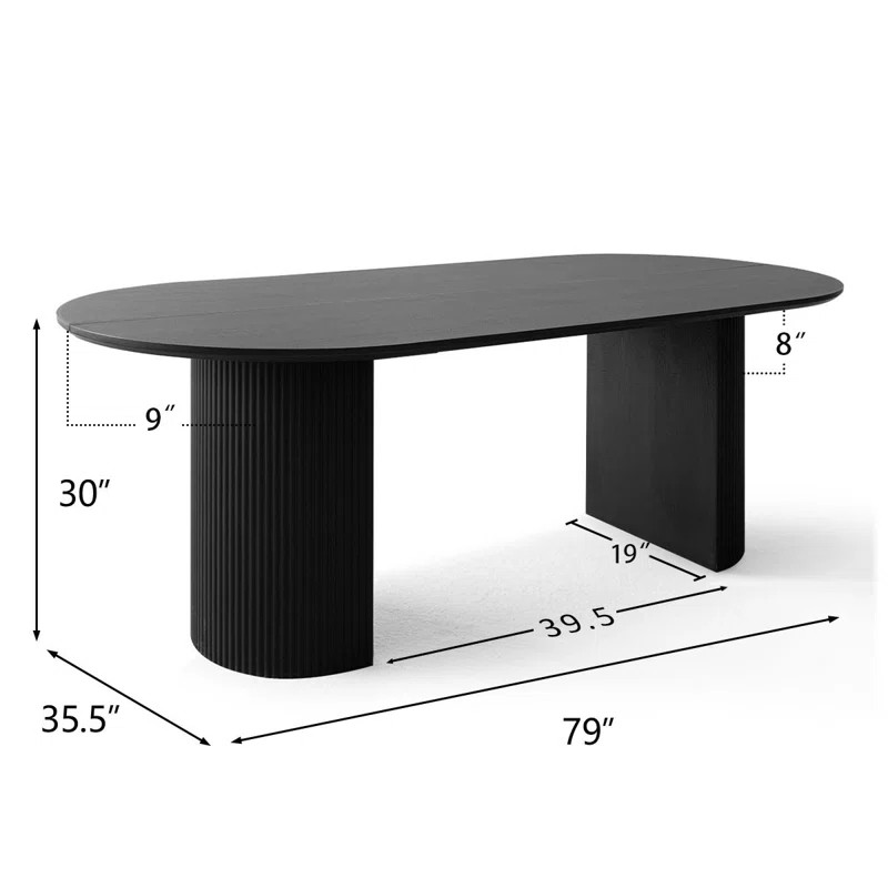 Anirudha 79" Oval Dining Table | Wayfair North America