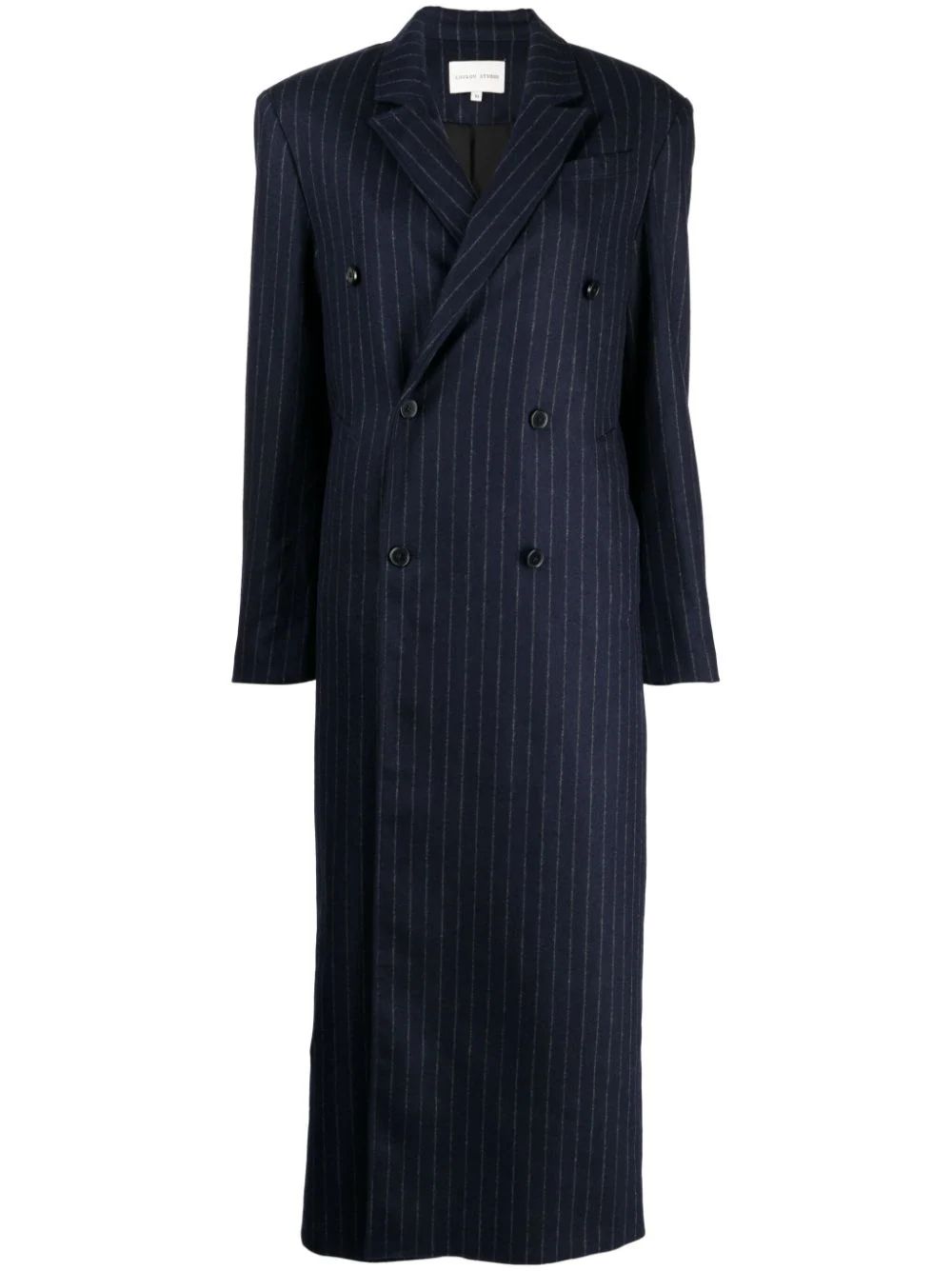 Loulou Studio Pinstripe double-breasted Coat - Farfetch | Farfetch Global