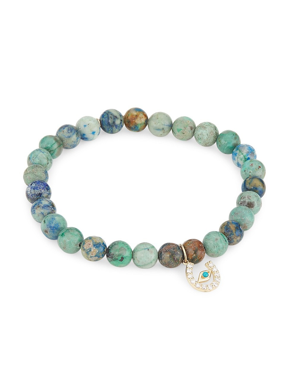 Women's 14K Yellow Gold, Chrysocolla, & Multi-Gemstone Beaded Bracelet | Saks Fifth Avenue