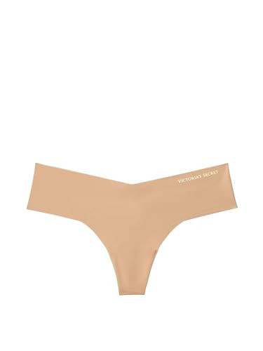 Victoria's Secret Smooth No Show Thong Underwear, Panties for Women, Praline (XXL) | Amazon (US)
