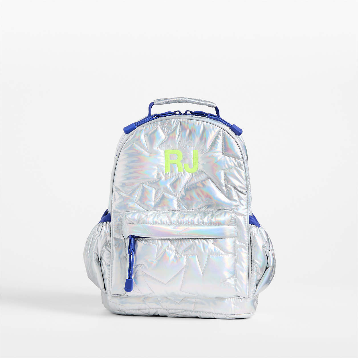 Quilted Purple Heart Medium Kids Backpack with Side Pockets + Reviews | Crate & Kids | Crate & Barrel