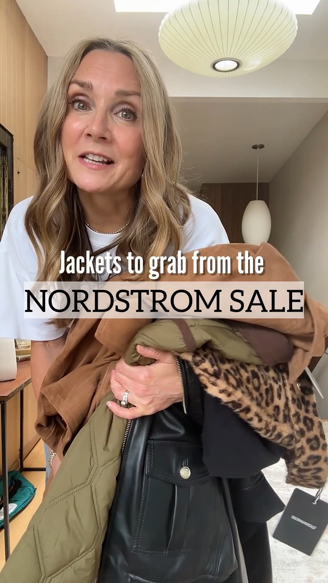 Top notch jackets from the @nordstrom sale! Gorgeous cognac suede jacket with a trendy high neck collar, a cozy quilted jacket with a cool corduroy collar detail, a luxe leopard print long coat that’s to die for, and a fun black leather bomber for casual looks! You’re set for fall!

I’m 5’6” and wear small in coats.

#LTKOver40 #LTKSaleAlert #LTKootd