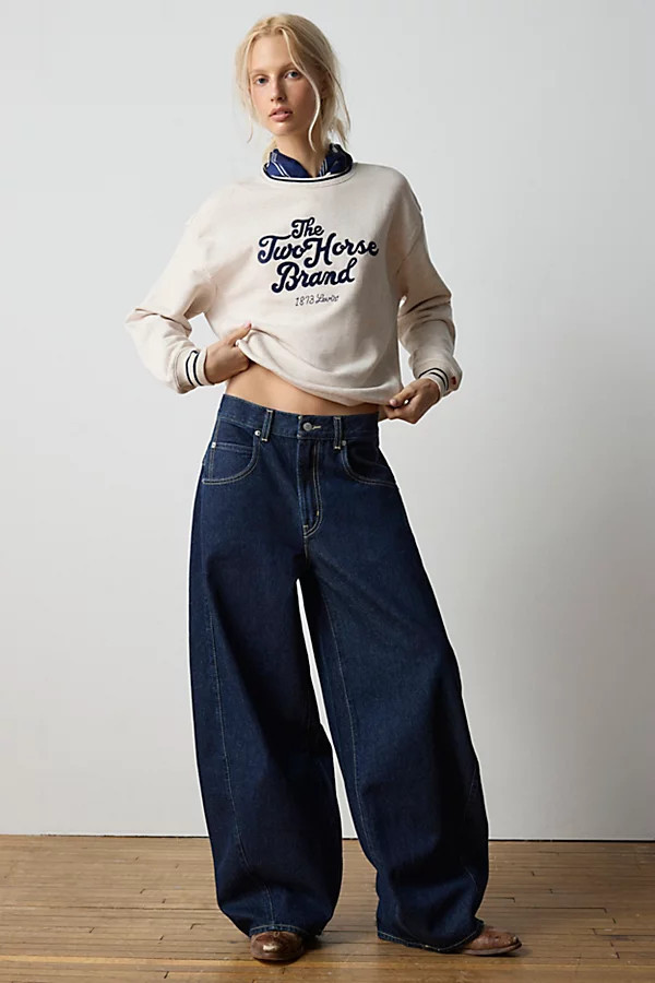 Levi's Super Baggy Barrel Jeans in Shaded View, Women's at Urban Outfitters | Urban Outfitters (US and RoW)