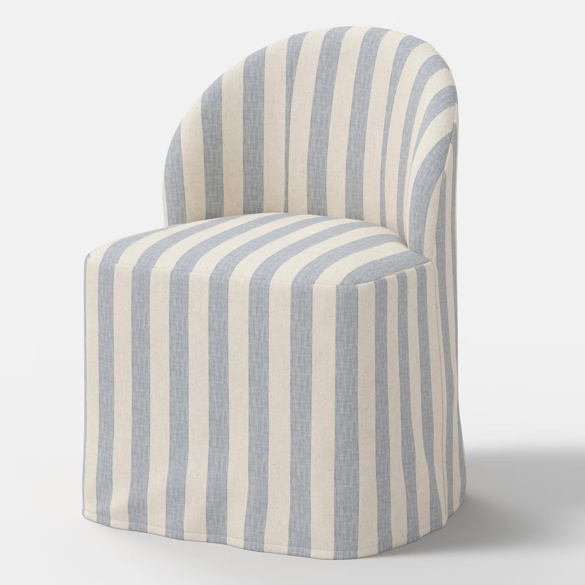 Tub Slipcovered Dining Chair Malcolm Stripe Moss - Threshold™ | Target