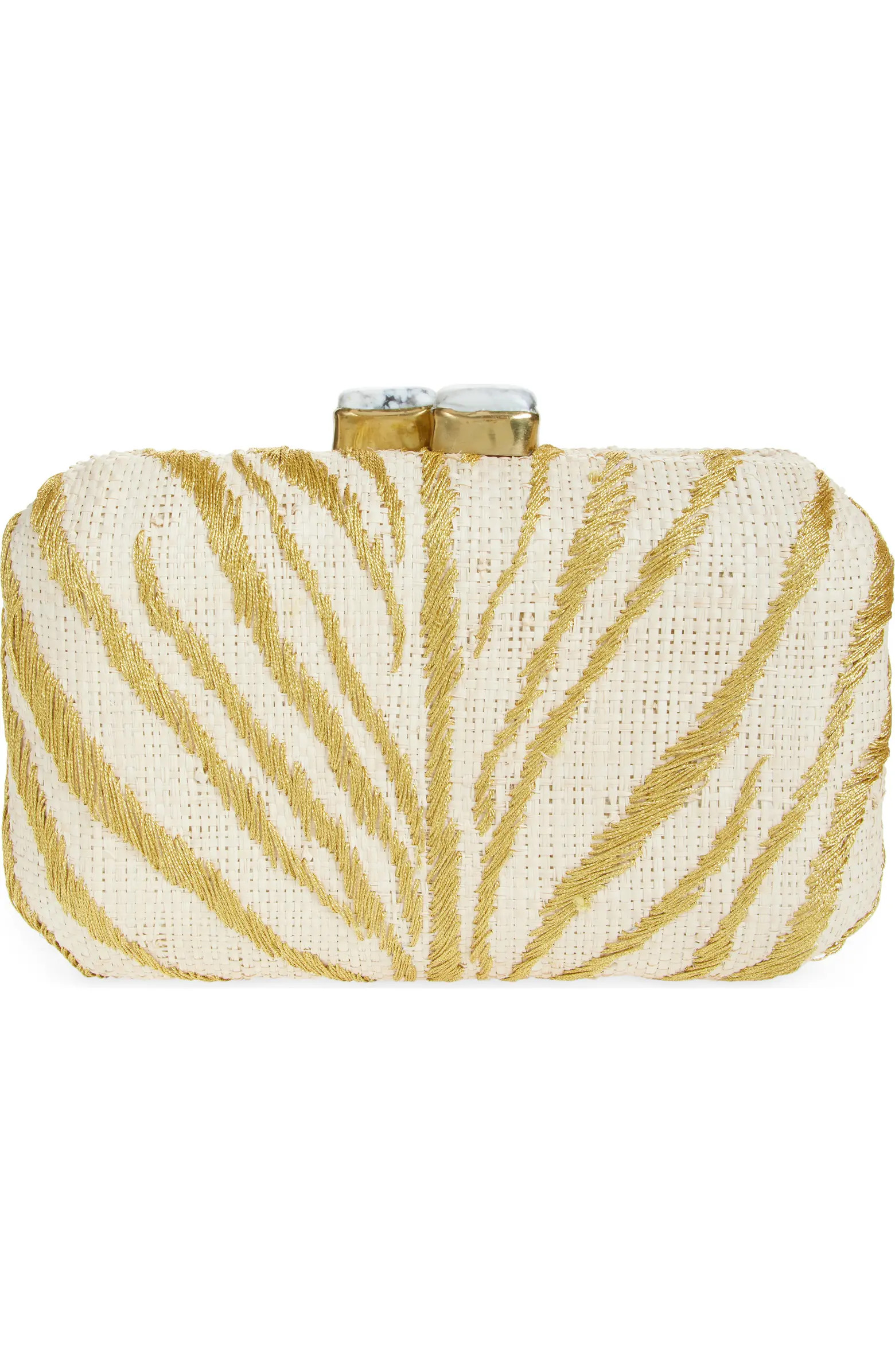 Le Zoo Raffia Clutch | Nordstrom