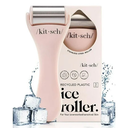 Kitsch Stainless Steel Facial Ice Roller, Self Care Essentials, Face Roller for Home Use (Pink) | Walmart (US)