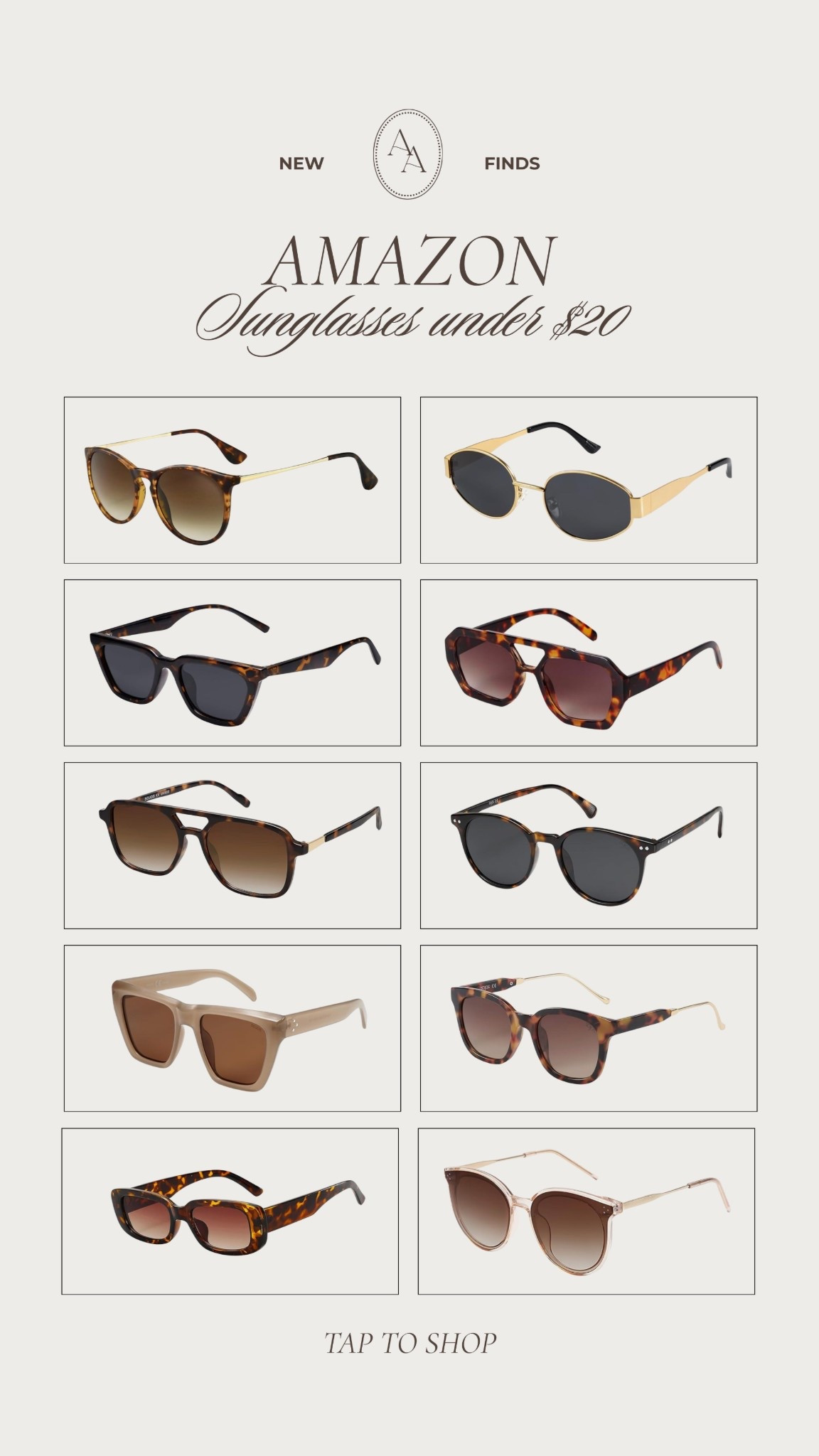 Amazon sunglasses // sunglasses under $20 // women’s accessories // spring break finds // trendy sunglasses 

#LTKootd #LTKSaleAlert #LTKSeasonal