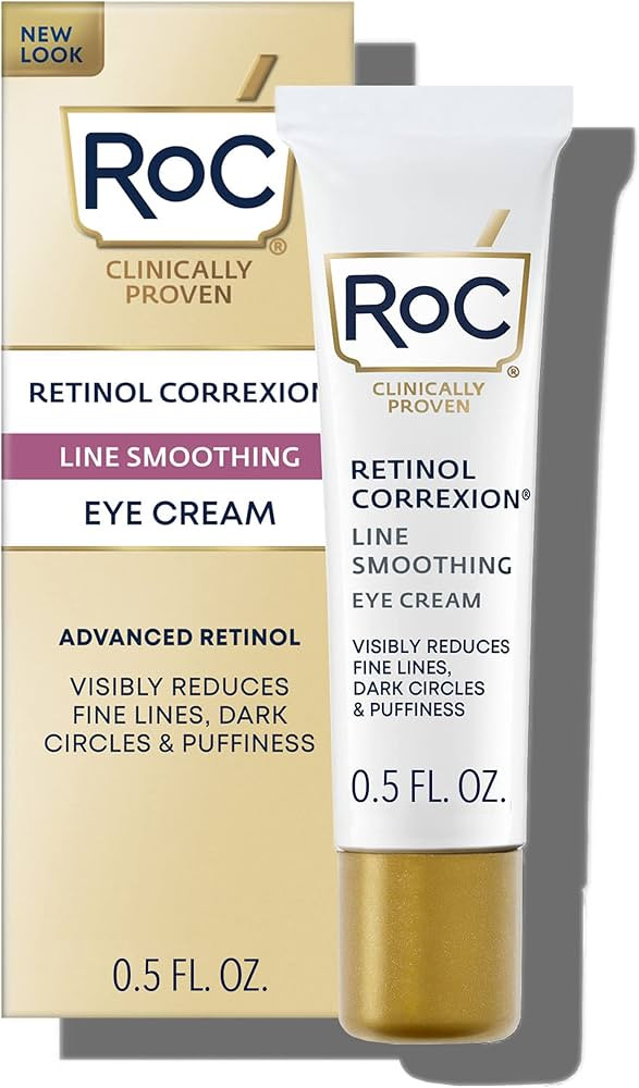 RoC Retinol Correxion Under Eye Cream for Dark Circles & Puffiness, Daily Wrinkle Cream, Anti Agi... | Amazon (US)