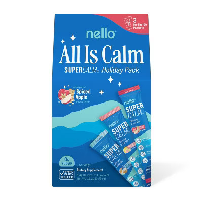 Nello Supercalm Calming Drink Mix Supplement Powder - Stocking Stuffer Variety - 3ct | Target