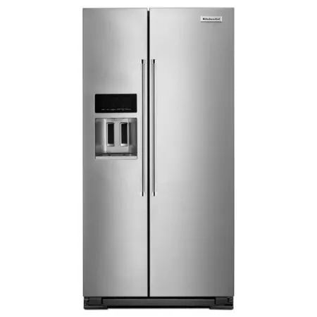 KitchenAid KRSC503ESS Stainless Steel 36 Inch Wide 22.7 Cu. Ft. Refrigerator Counter Depth Side-by-S | Build.com, Inc.