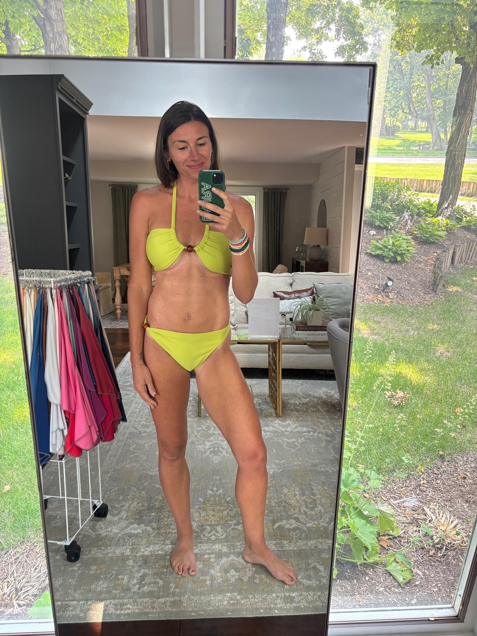 Lime green for autumns 🍁- wearing a small bottom and medium top

#LTKootd #LTKSwim #LTKfitnessgoals