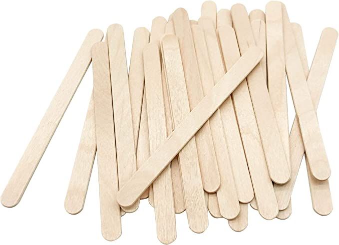Amazon.com: 200 Pcs Craft Sticks Ice Cream Sticks Natural Wood Popsicle Craft Sticks 4.5 inch Len... | Amazon (US)
