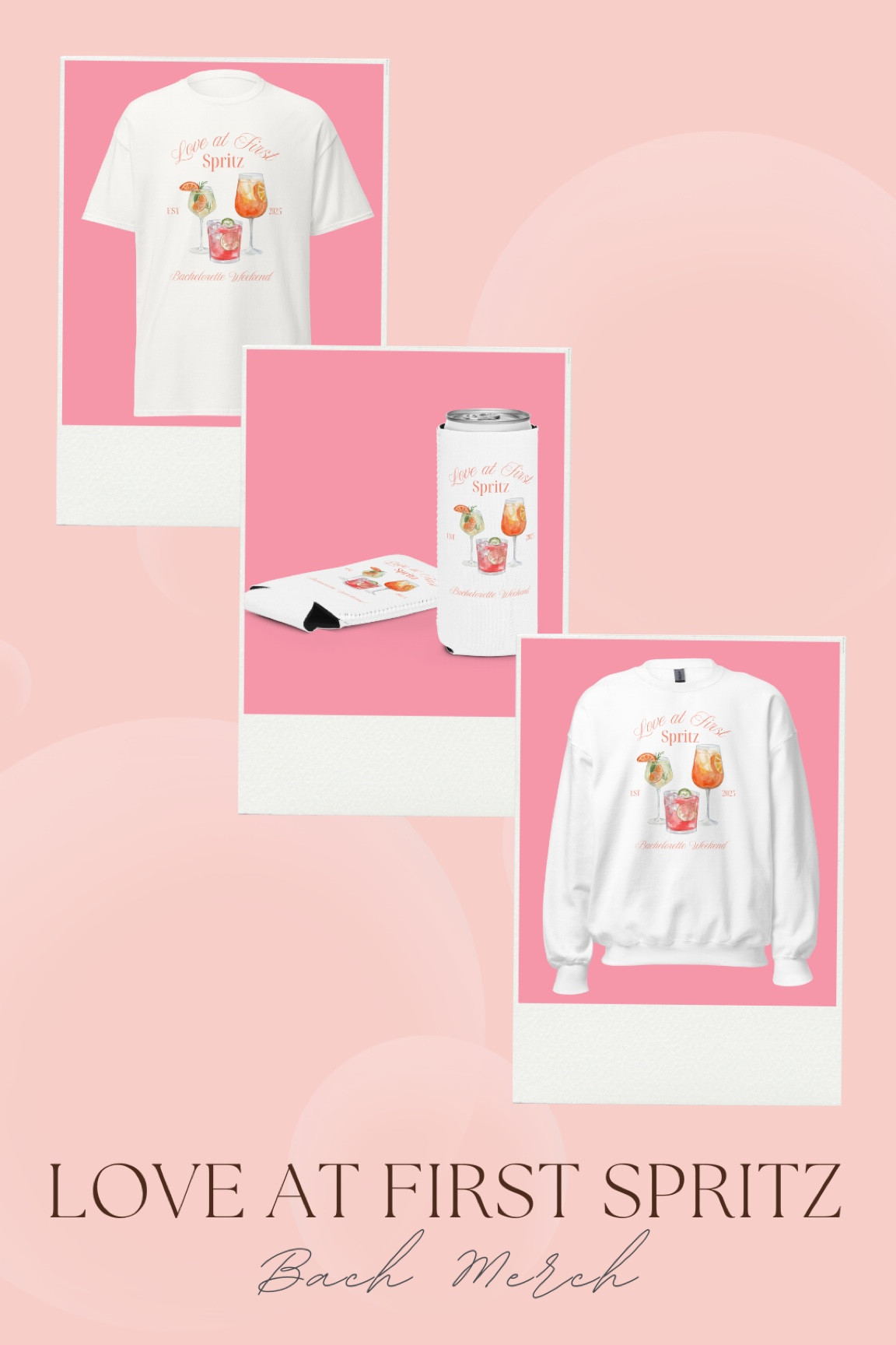 Love at first spritz Bach merch! Make sure to shop our Etsy for all your Bach needs! #LTKGiftGuide

#LTKParties #LTKWedding