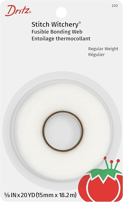 STITCH WITCHERY FUSIBLE BONDING WEB WHITE REG WGHT 20YD | Amazon (US)