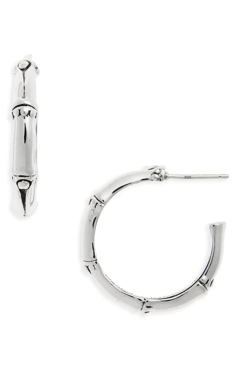 John Hardy 'Bamboo' Silver Hoop Earrings | Nordstrom | Nordstrom