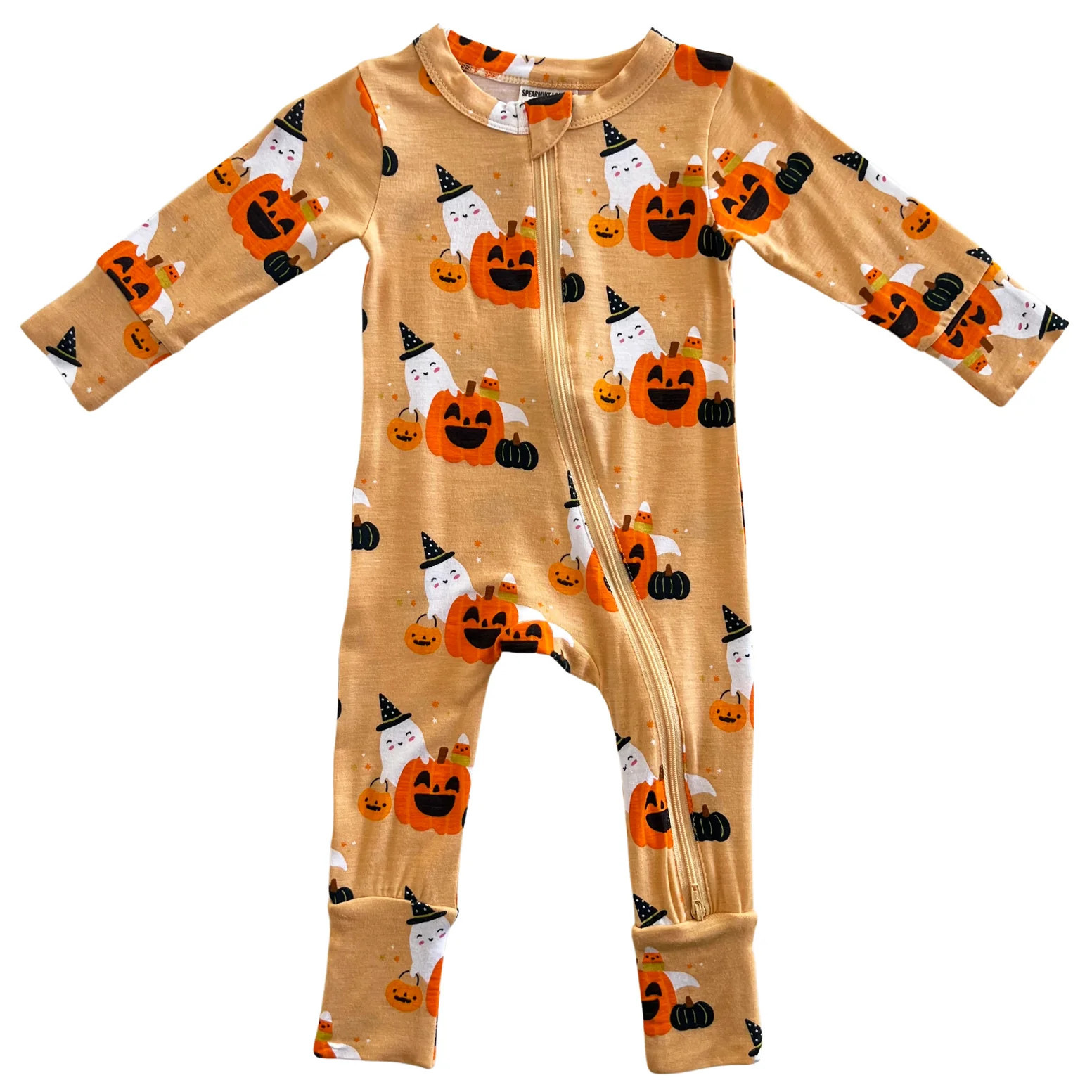 2-Way Convertible Zip Romper, Halloween Cluster | SpearmintLOVE