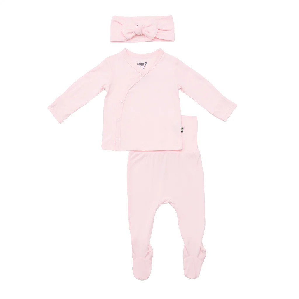 Take Me Home Set with Bow in Sakura | Kyte BABY