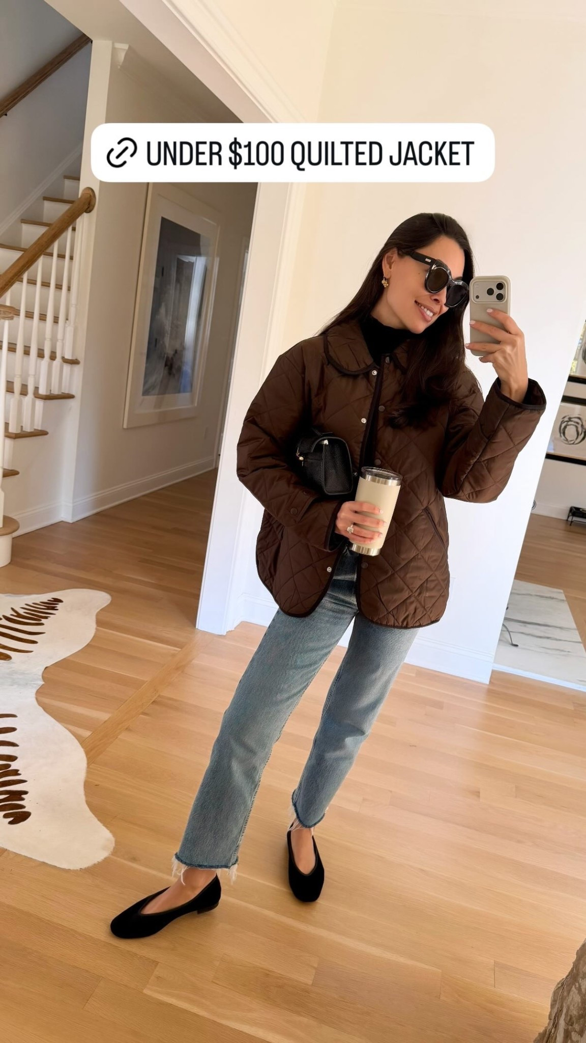 Easy fall outfit, Toteme jeans, ASOS quilted jacket, Tuckernuck velvet flats.

#LTKStyleTip #LTKootd #LTKFindsUnder100