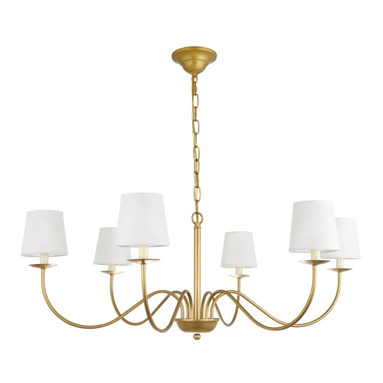Behrendt 6 - Light Shaded Classic/Traditional Chandelier | Wayfair North America