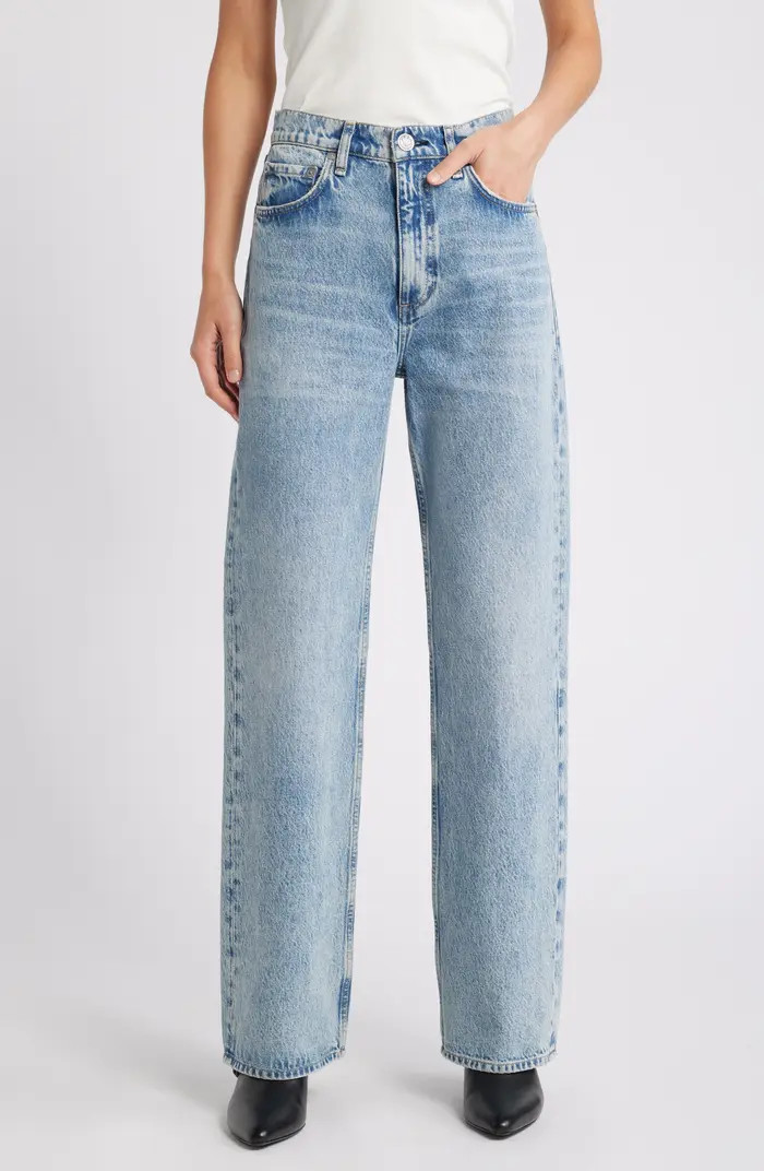 rag & bone Shea High Waist Wide Leg Jeans | Nordstromrack | Nordstrom Rack