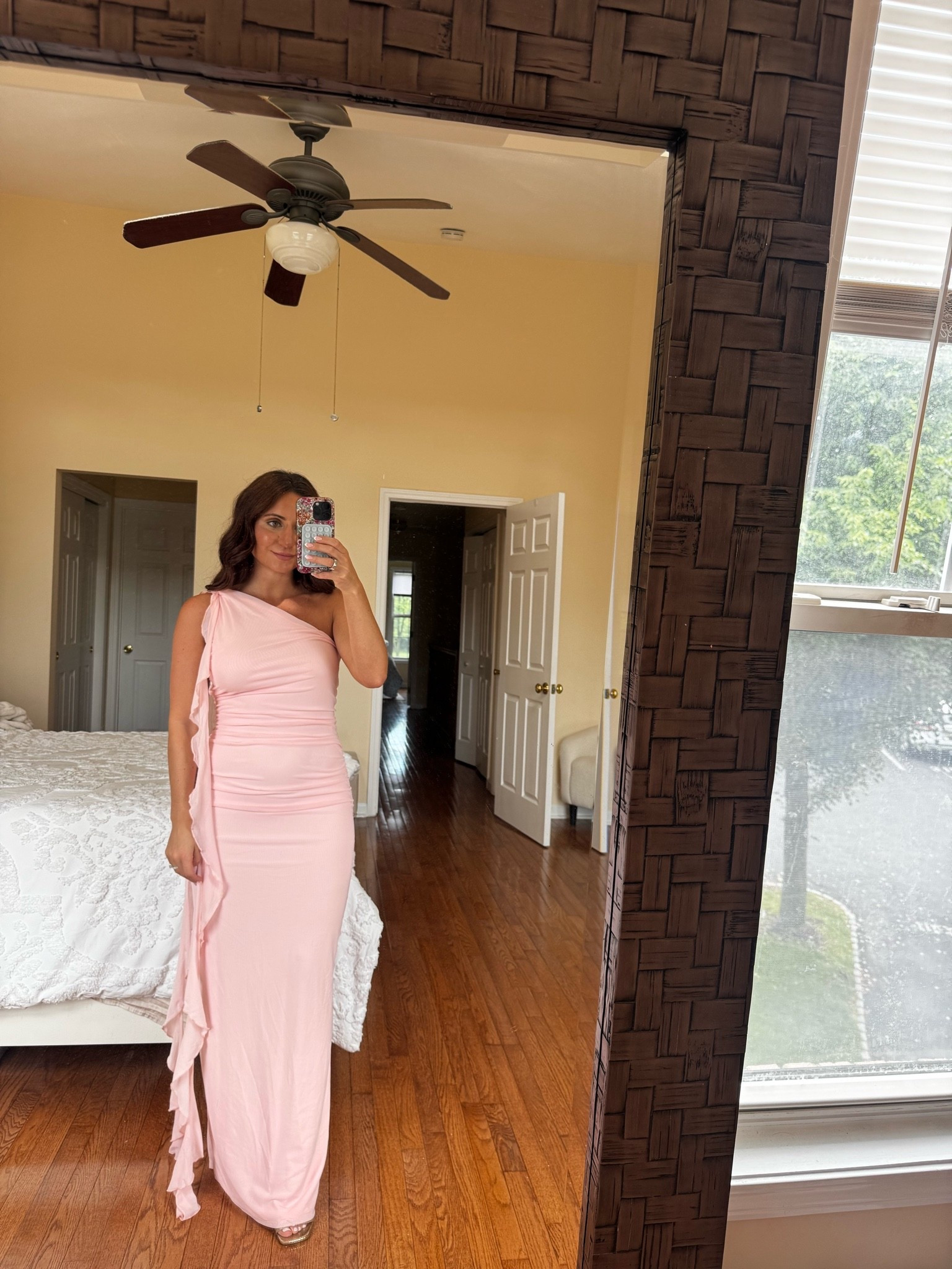 affordable wedding guest dress | bump friendly