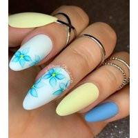 Pastel Floral Press On Nails/ Spring Nails | Etsy (US)