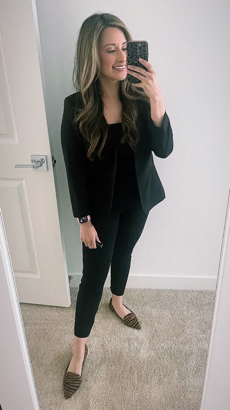 🖤 can we talk about these shoes?! I’m obsessed!
.
 👀 If you’ve had your eye on this jacket - it’s on SALE 🏷️ and legitimately UNDER $100! 💗

#LTKfindsunder100 #LTKshoecrush #LTKworkwear