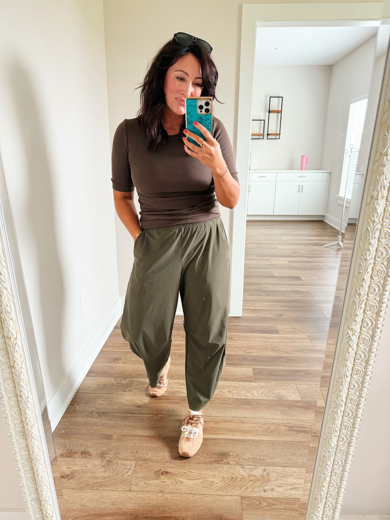 • medium tee
• small pants, run big, size down one
• sneakers true to size, if between, go up

#LTKdayinmylife #LTKootd #LTKgrwm