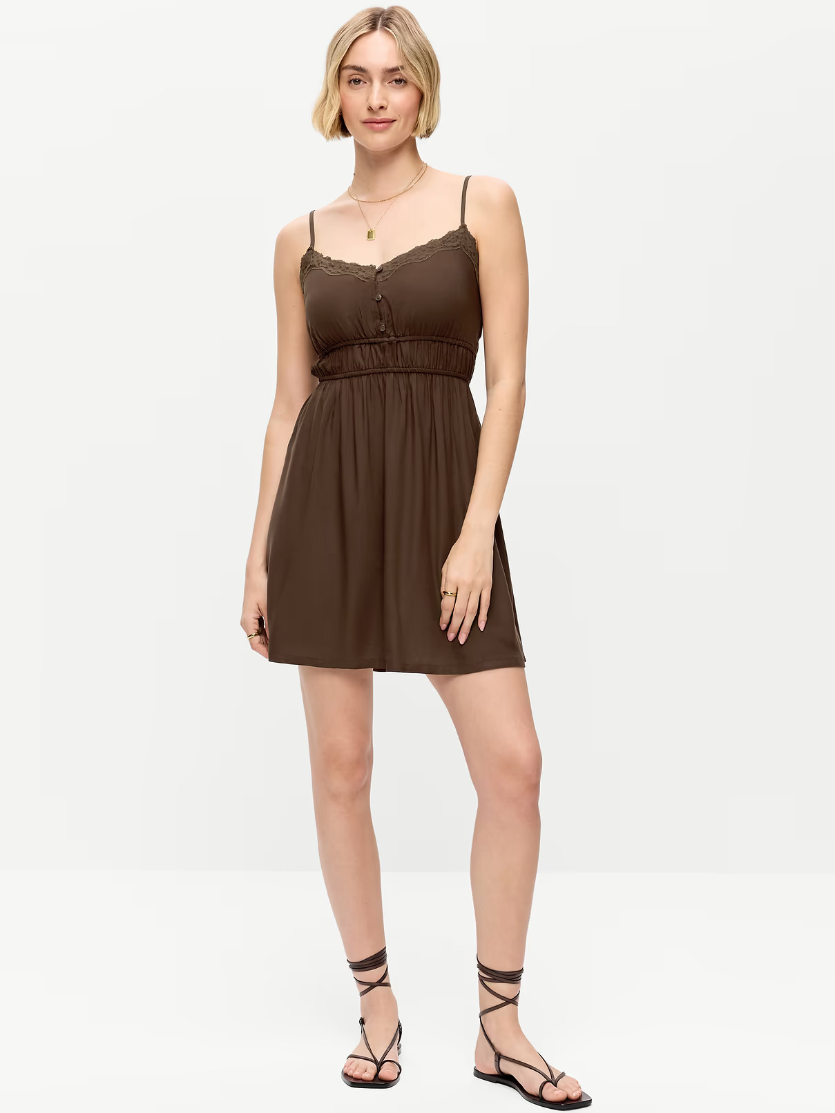 Sleeveless Trousseau Mini Dress | Old Navy (US)