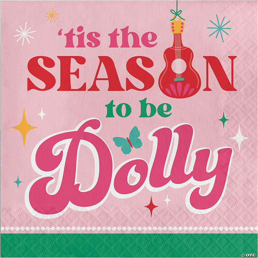 Dolly Parton Holly Dolly Christmas Paper Napkins, 48 ct | Oriental Trading Company