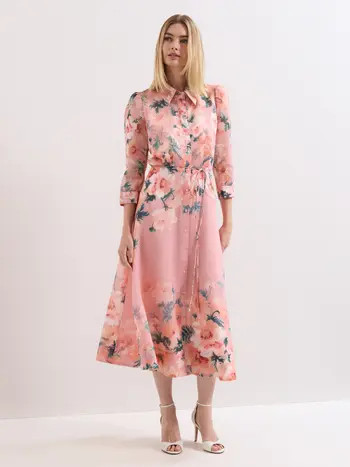 Anabella 3/4 Sleeve Midi Dress | Nordstrom