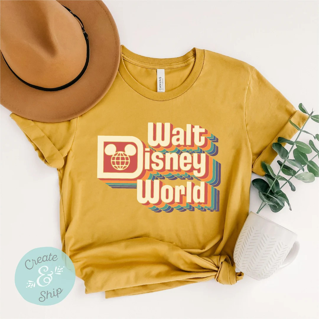 Epcot Walt Disney World Shirt, epcot Mickey Head in the D, Disney Shirt, Disney Castle Shirt, Ret... | Etsy (US)