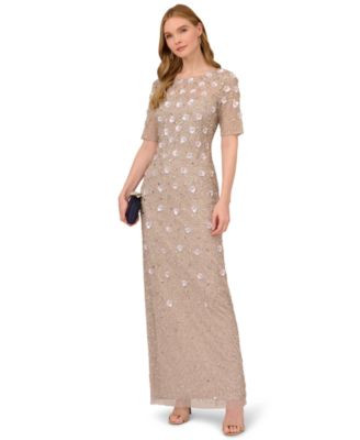 Women's Embellished Floral Sheath Dress | Macy's