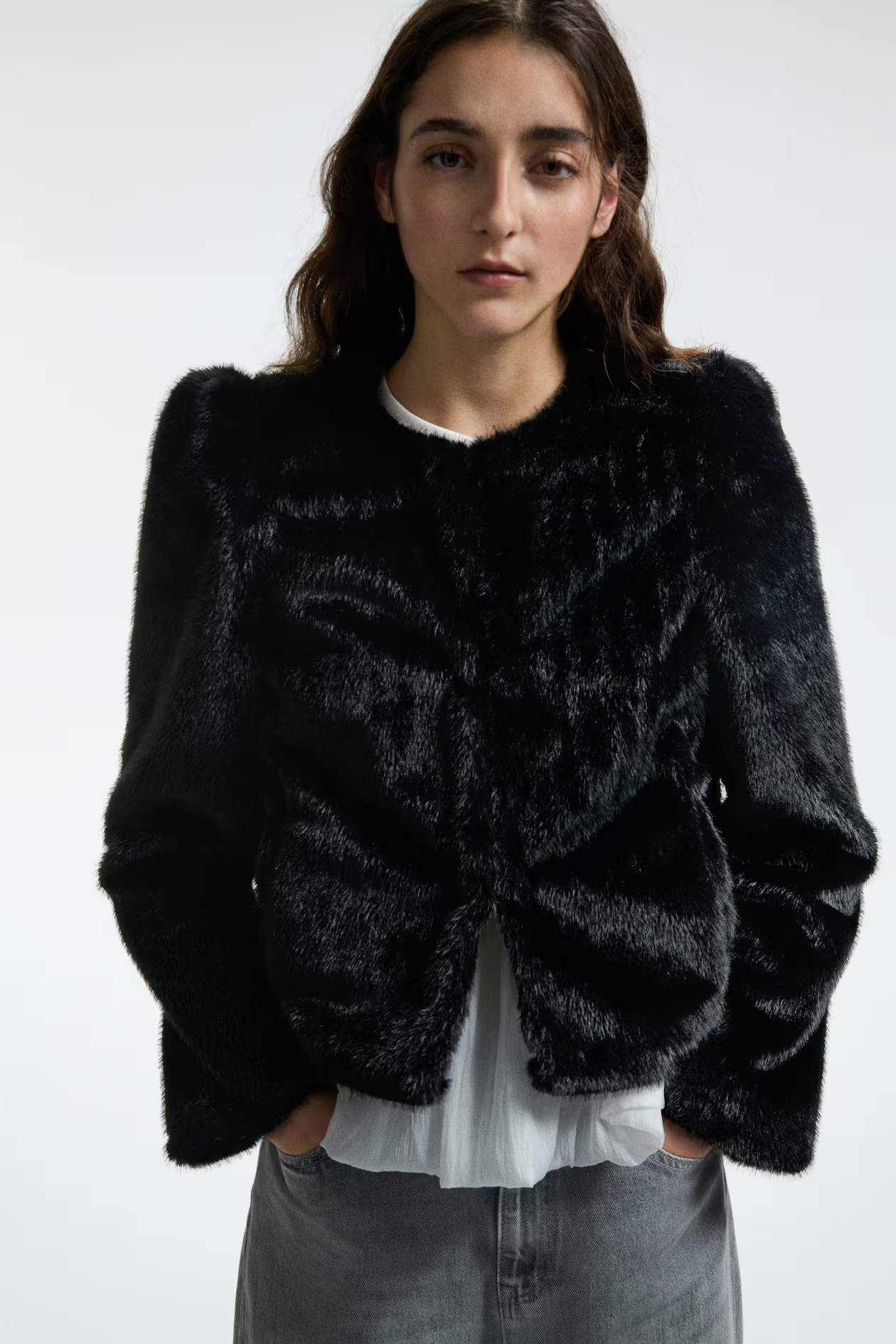 Fluffy jacket | H&M (UK, MY, IN, SG, PH, TW, HK)