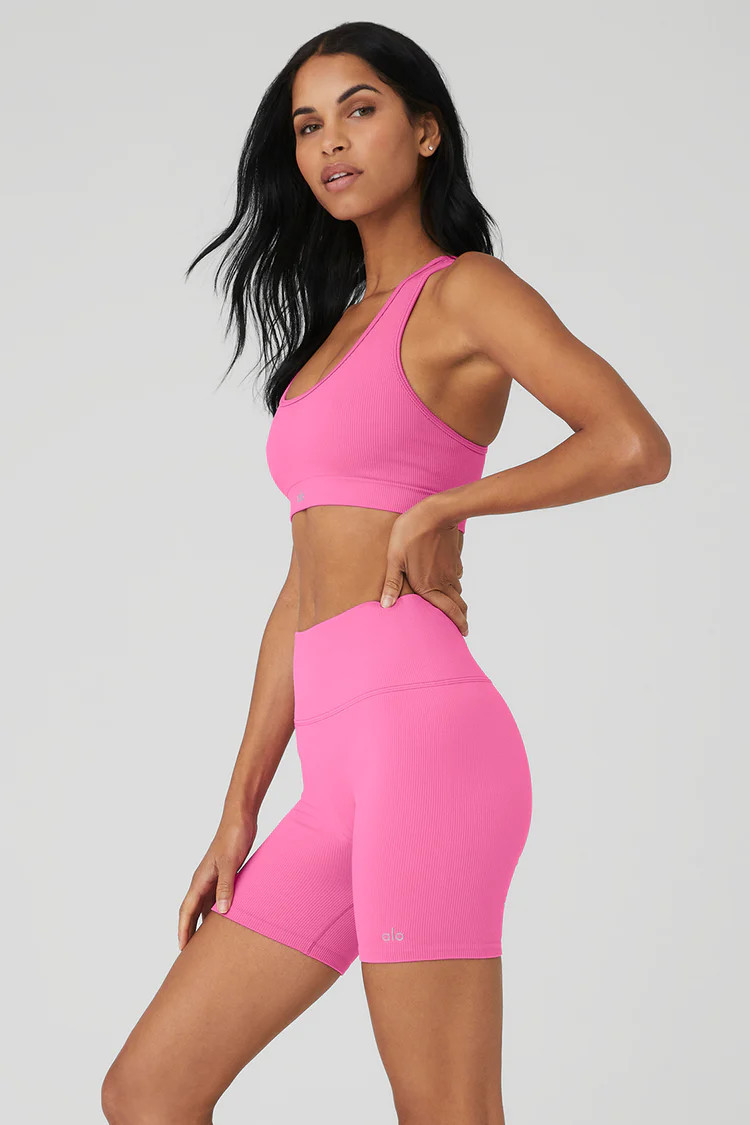 Seamless Ribbed Bra | Alo Yoga (US)