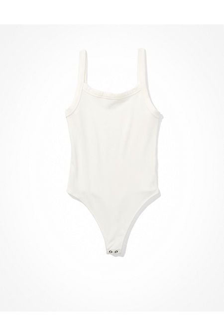 AE Bodysuit Women's White XXS | American Eagle Outfitters (US & CA)