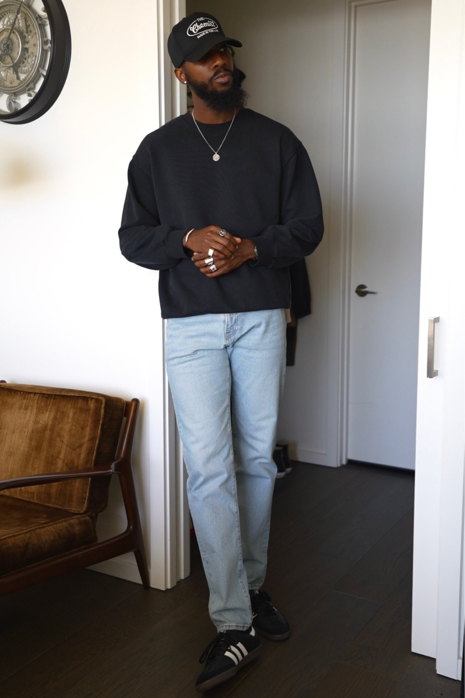 Everyday fall outfit with jeans and a sweater from Madewell Men’s. Links to pieces down below ⬇️!

#LTKmens