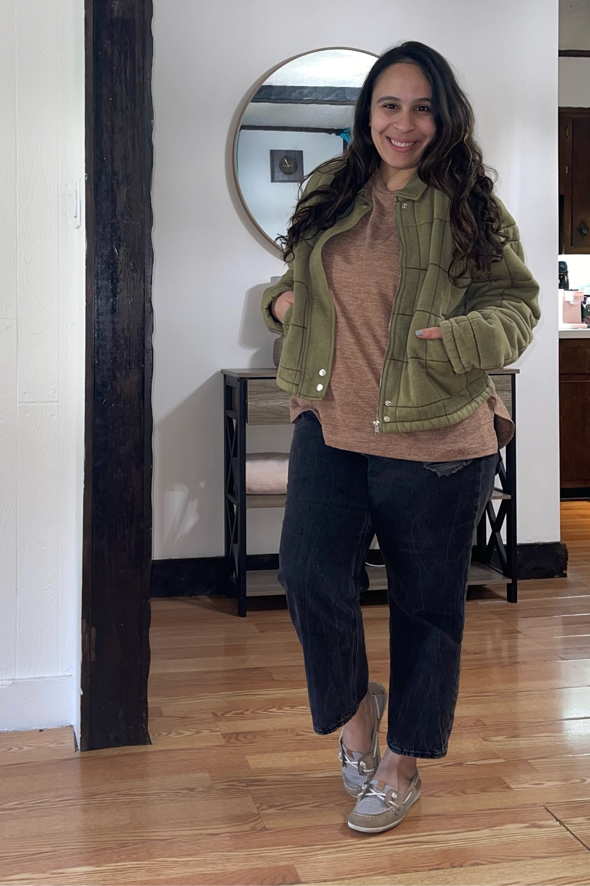 Day 2 of 10 — transitional outfits from winter to spring 🌸 Old navy jeans for the win again and guess what they’re on sale for $20!!!

Perfect for the colder days but still light enough for warming temps ☺️

Items or similar styles linked 🫶🏼

#oldnavy #denim #cardigan #sweater #springoutfits #transitionalwear #sperry #ltkstyletip #ltkseasonal #ltkunder100

#LTKFind #LTKstyletip #LTKunder50