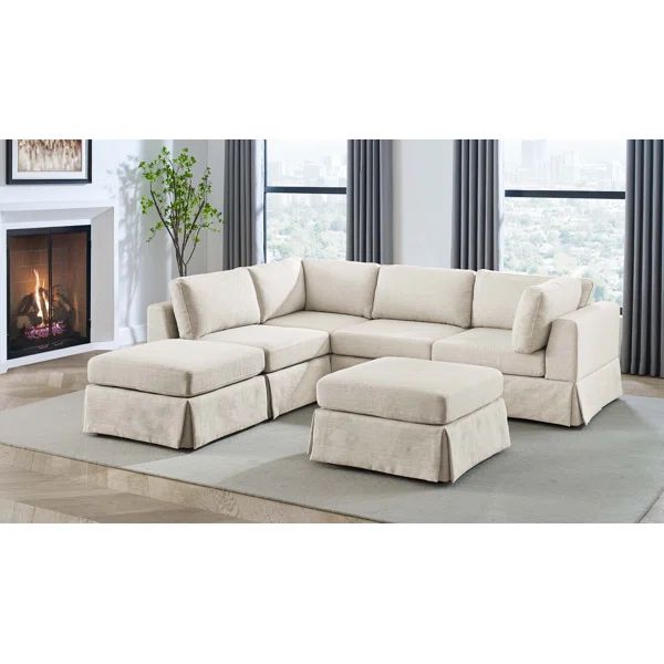 Allende 6 - Piece Upholstered Sectional | Wayfair North America