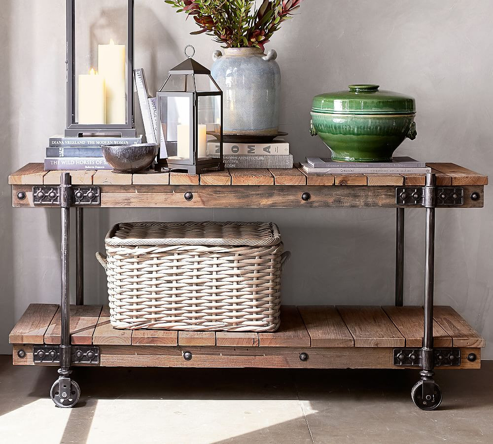 Williams Reclaimed Wood Media Console | Pottery Barn (US)