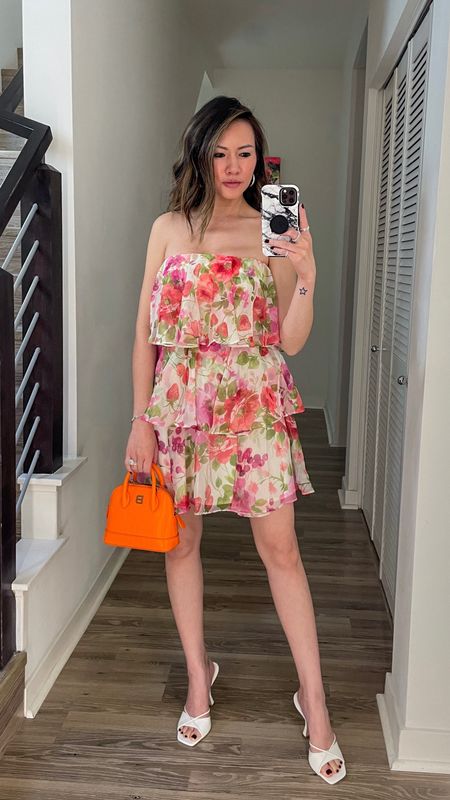 Love this tiered ruffle mini dress for summer 🧡 The perfect dress for a bachelorette party, cocktail party, wedding and date night. On sale this weekend—use code: DRESSFEST

Summer dress, wedding guest dress, date night outfit, bachelorette party outfit, cocktail dress, ruffle dress, floral dress, mini dress, sale, Abercrombie, The Stylizt 




#LTKWedding #LTKFindsUnder100 #LTKSaleAlert