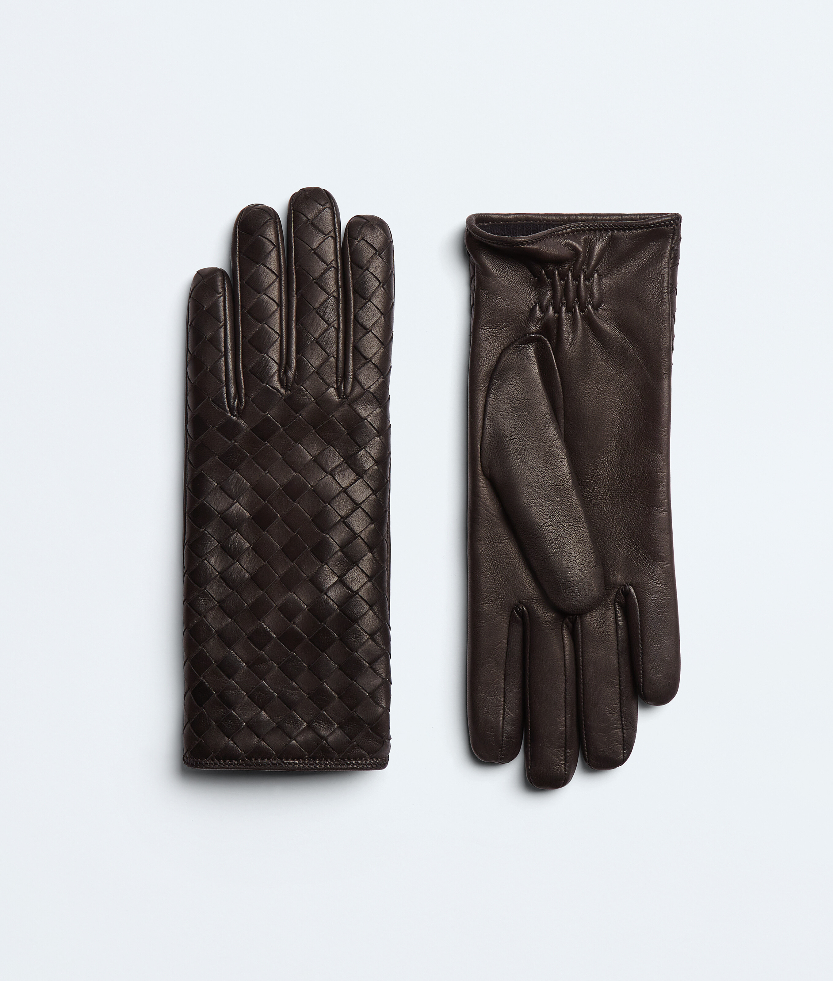 Women's Intrecciato Leather Gloves in Fondant | Bottega Veneta