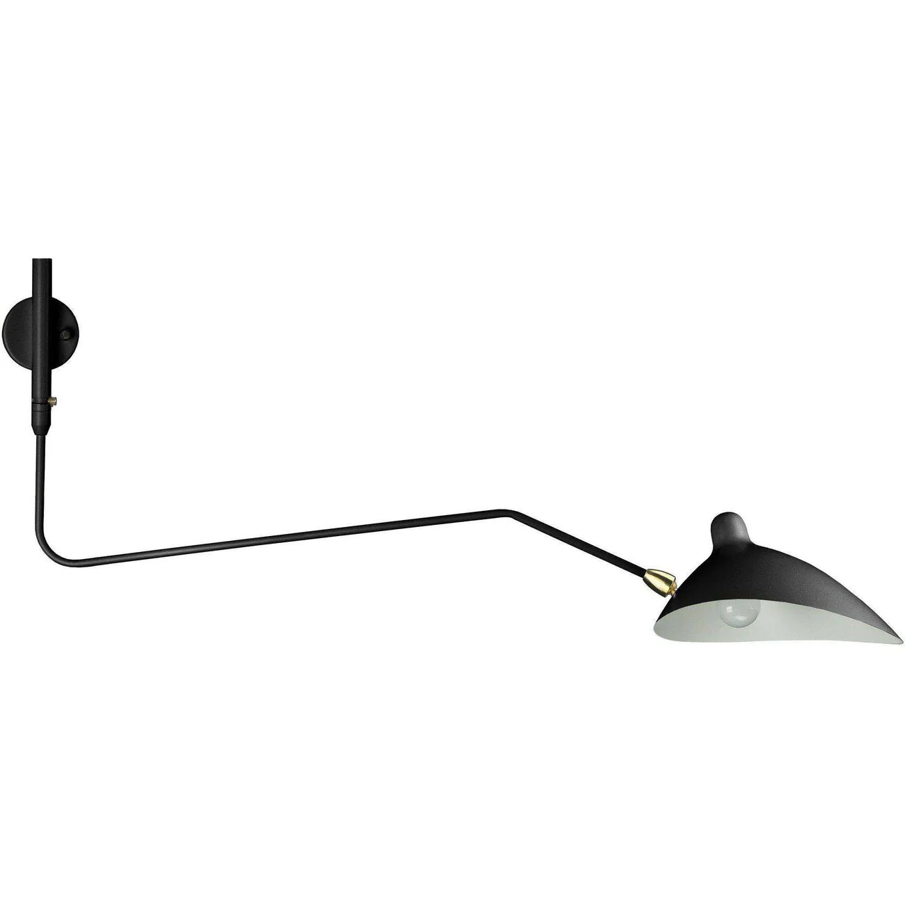 Serge MSC-R1C Rotating Sconce - One Curved Arm | France and Son