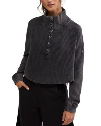 Free People Free People Henley Style Oversized Long Sleeve Tee  | Bloomingdale's Women | Bloomingdale's (US)