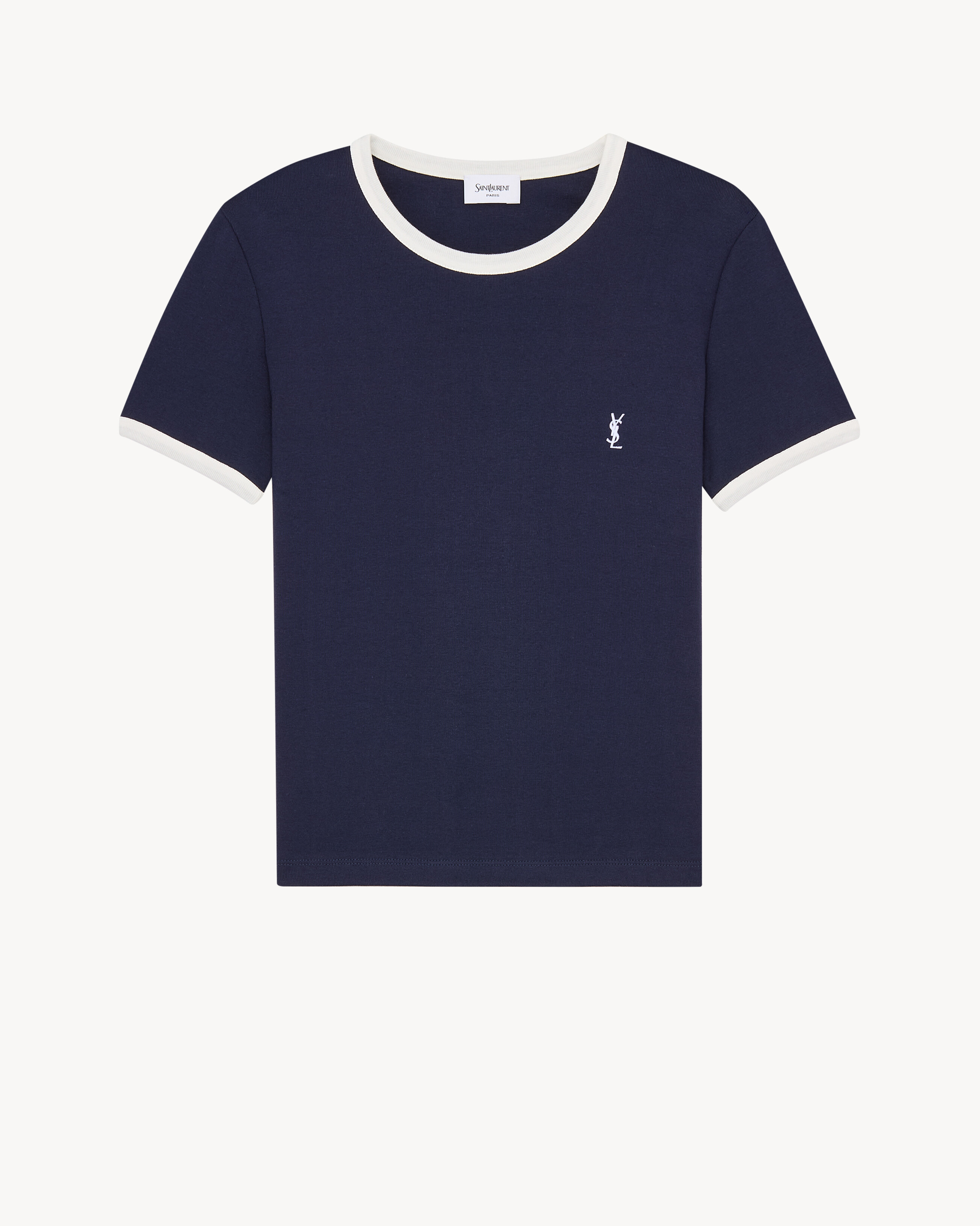 CASSANDRE T-shirt in ribbed cotton jersey | Saint Laurent Inc. (Global)