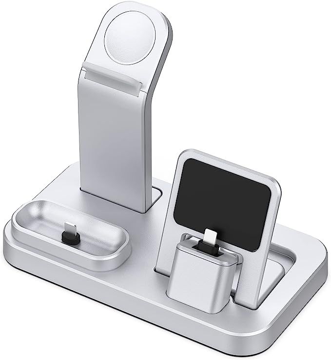 Amazon.com: Tinetton 3 in 1 Charging Station Compatible with Apple Watch iPhone AirPods with 10W ... | Amazon (US)