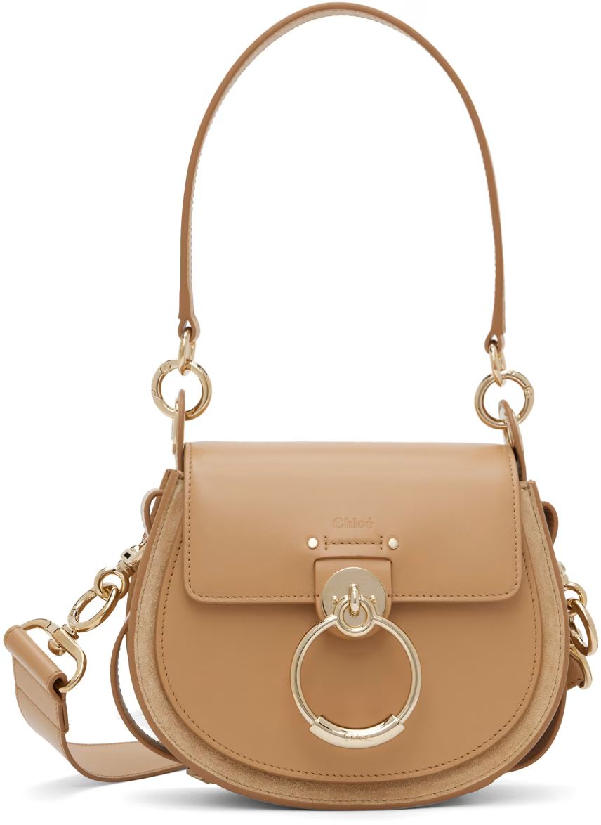 Chloé - Tan Small Tess Bag | SSENSE