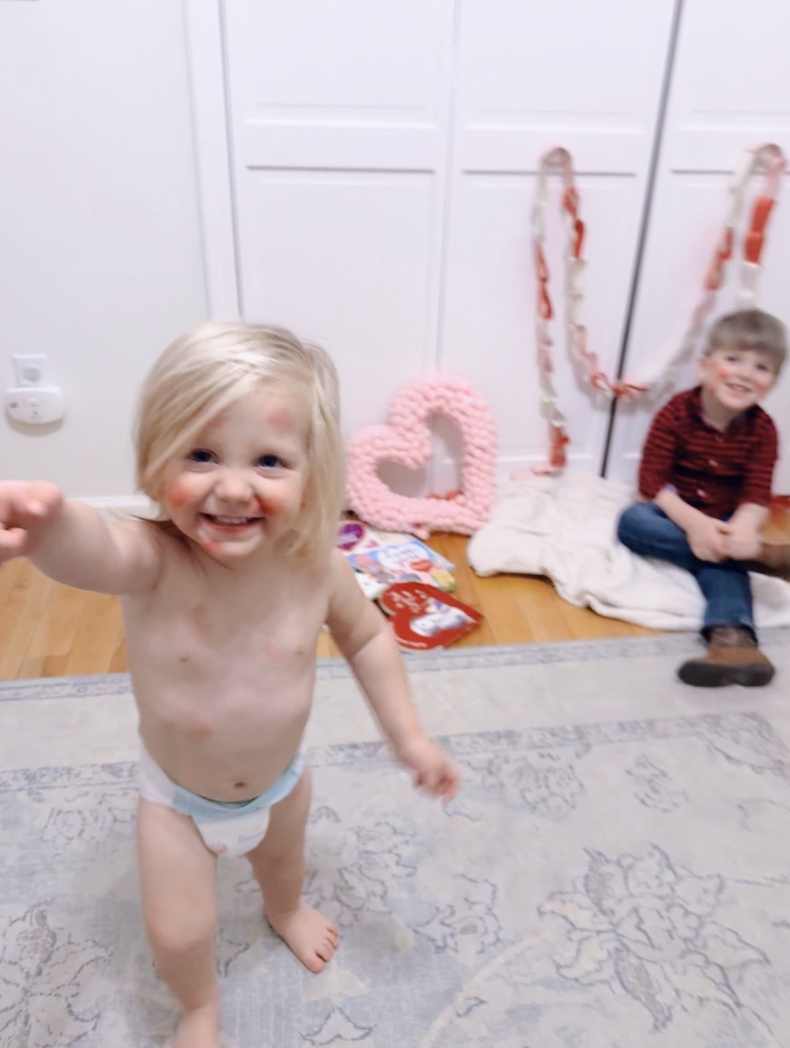 Forever smitten 🥰💋😘 with my tiny valentines!!! 👶🏼💘👶🏼