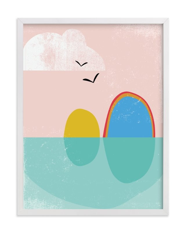 "Bird Rock" - Graphic Limited Edition Art Print by sue prue. | Minted
