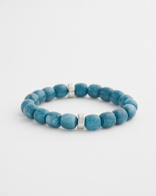 Blue Agate Beaded Stretch Bracelet | Chico's